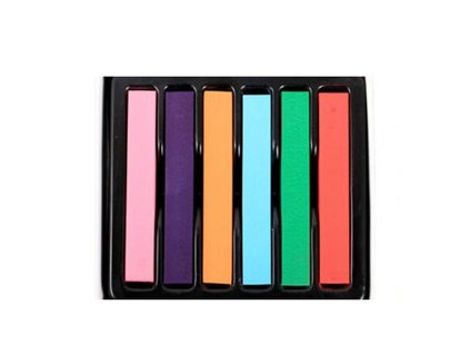 9328 kridy na vlasy hairchalk 6 barev