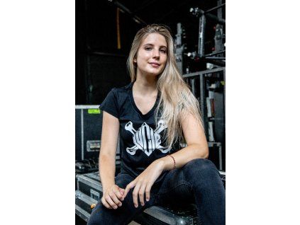 Dámské tričko Lucie znak, černé (Velikost L)
