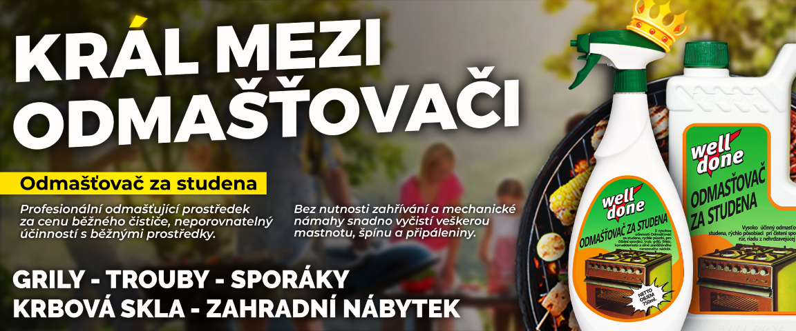 Novinka odmašťovač Well Done