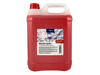 Vione tekuté mýdlo Extra Hygiene červené antibakteriální přísada 5l