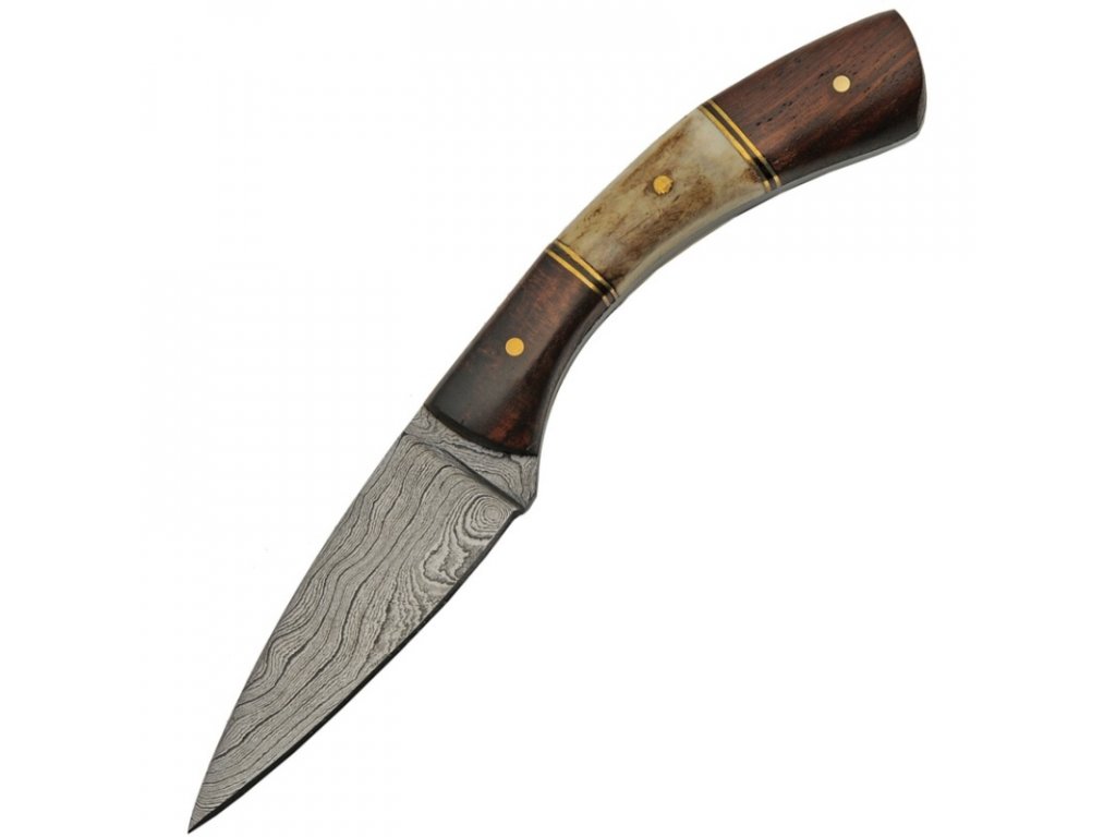Damascus Curved Stag