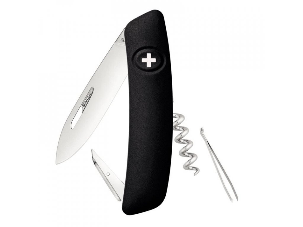 Swiza švýcarský kapesní nůž D01 black
