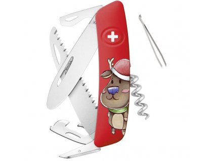 Swiza švýcarský kapesní nůž J06 Junior Christmas Reindeer