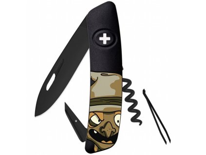 Swiza švýcarský nůž D01 Allblack Halloween Witch Black