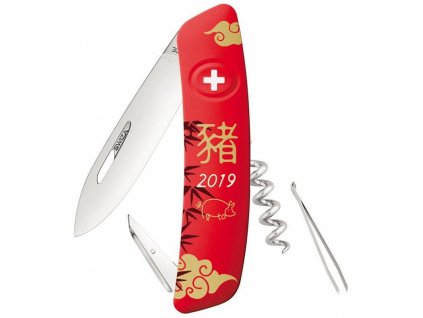 Swiza švýcarský nůž D01 Chinese New Year 2019 Red