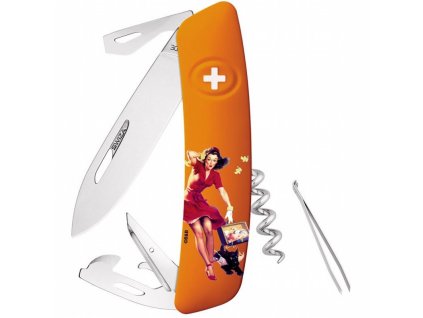 Swiza švýcarský nůž D03 Pin-Up Autumn 2018 Orange Limited Edition