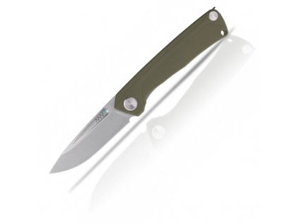 ACTA NON VERBA Z200 - LINER LOCK, PLAIN EDGE, G-10 OLIVE