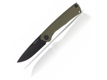 ACTA NON VERBA Z200 - DLC, LINER LOCK, PLAIN EDGE, G-10 OLIVE