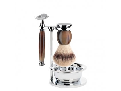 12063 muhle holici set silvertip fibre hladka rukojet z praveho rohu