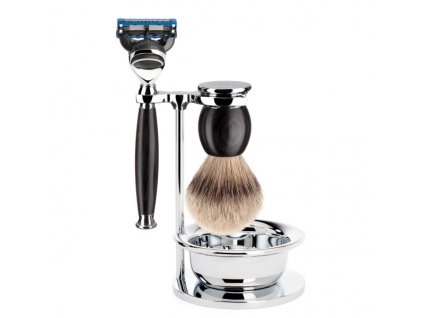 12021 muhle holici set silvertip jezevec fusion rukojet grenadill