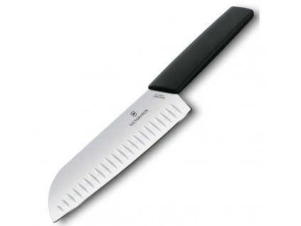 Victorinox Swiss Modern Nůž Santoku, 17 cm, černý