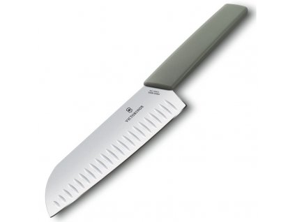 Victorinox Swiss Modern nůž Santoku 17 cm, olivový