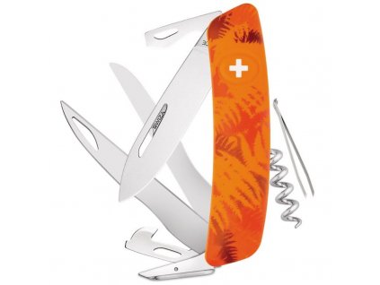 Swiza C07 Camouflage Orange Fern Scissors