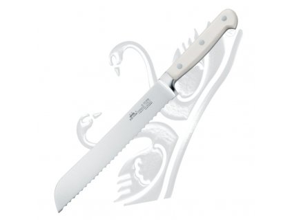 Due Cigni knife for bread Florence 20 cm White