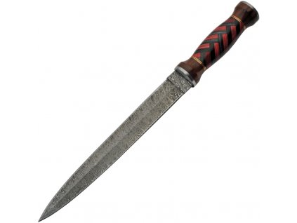 Damascus Red Black