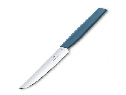 Victorinox stejkový nůž Swiss Modern, 12 cm, modrý