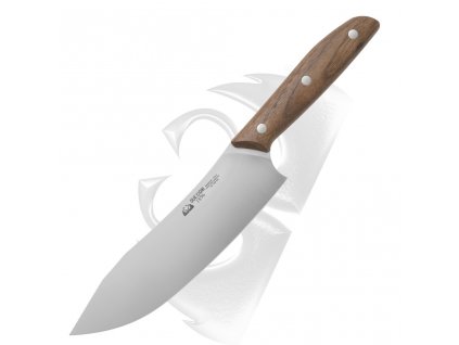 Due Cigni knife Camp Chef series 1896 walnut 205mm