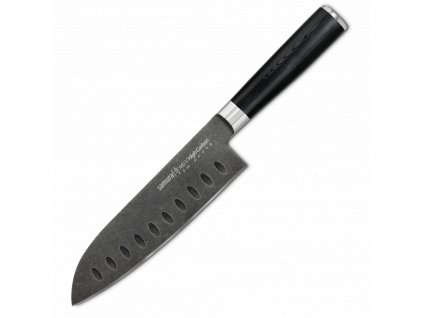 samura mo v stonewash nuz santoku 180 mm