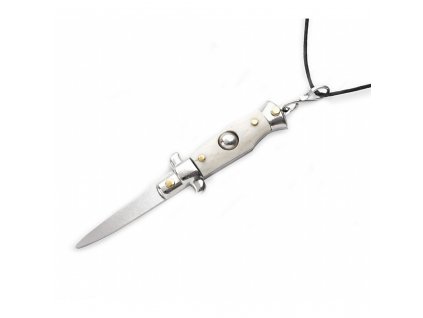 a g a campolin stiletto necklace bone