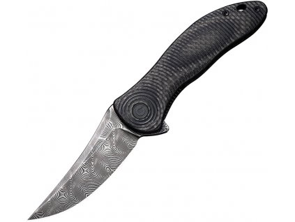 Civivi Synergy3 Damascus TP Black G10