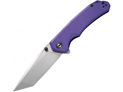 Civivi Brazen Stonewash Tanto Purple G10