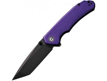 Civivi Brazen Black Stonewash Tanto Purple G10