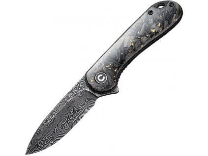 Civivi Elementum Damascus Gold Carbon