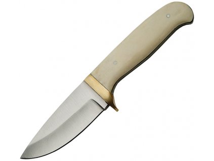 Pakistan Fixed Blade White Bone Brass Finger Guard