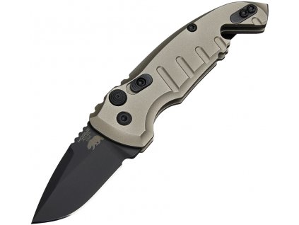 Hogue Auto A01 Microswitch 1.95" Blk Drop Point Dark Earth