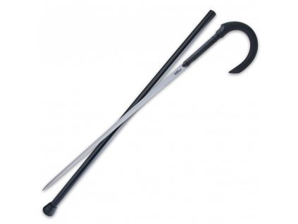 united cutlery night watchman hook sword cane