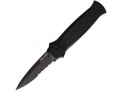 Piranha Knives Auto Bodyguard Button Lock Black Combo