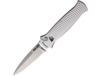 Piranha Knives Auto Bodyguard Button Lock Silver