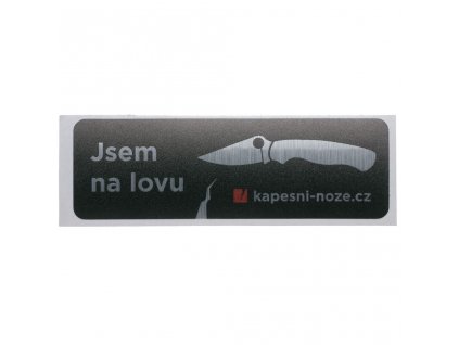 badge funny knife vtipna samolepka nalepka nuz lov 11cm