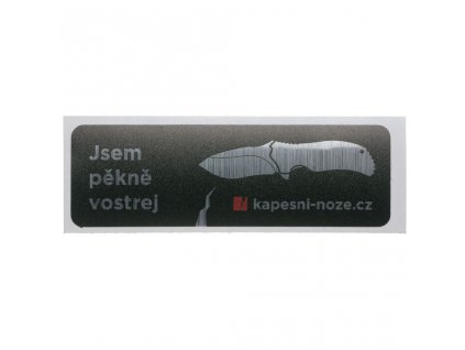 badge funny knife vtipna samolepka nalepka nuz ostrej 11cm