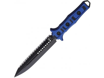 Heretic Knives Nephilim Black Elmax Blue G10