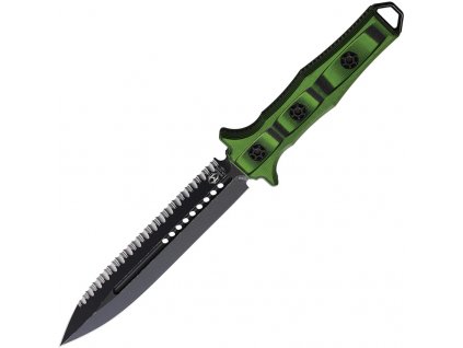 Heretic Knives Nephilim Black Elmax Green G10