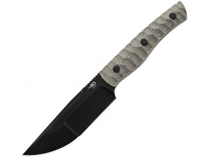 Bestech Knives Heidi Blacksmith 2 Black Stonewash Green Micarta