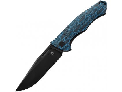 Bestech Knives Keen II Black Stonewash Blue G10