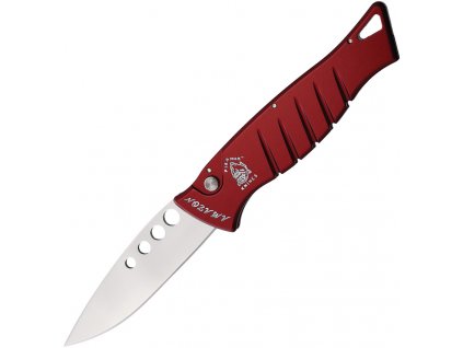 Piranha Knives Amazon Red Mirror Finish