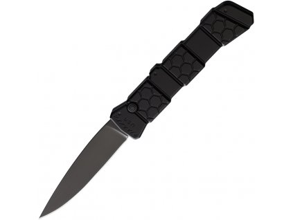 Piranha Knives 21 Button Lock All Black