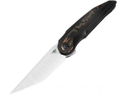 bestech knives blind fury satin finish black copper titanium