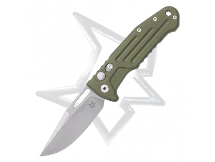 fox knives new smarty auto clip point green fx 503 alod