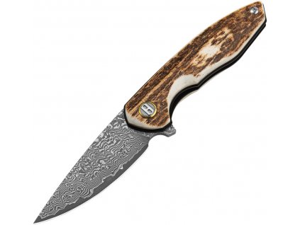 Bestech Knives Bambi Damascus Stag
