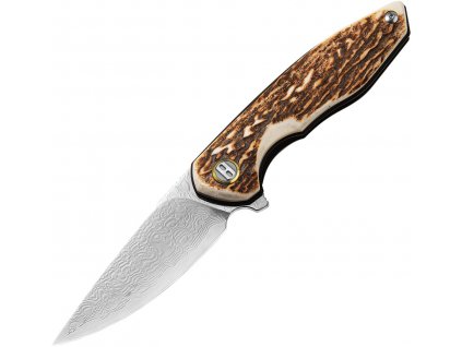 Bestech Knives Bambi Mirror Damascus Stag