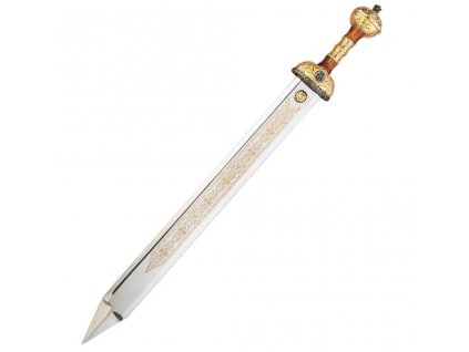 0102024 gladius replica spada giulio cesare dorata con fodero 2