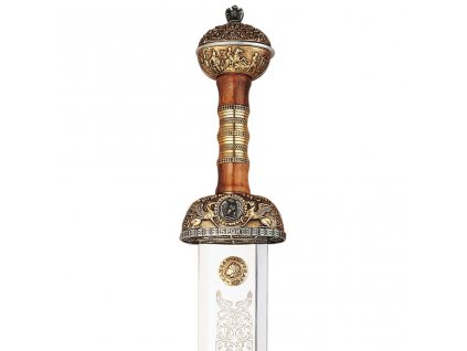 0102019 gladius replica spada giulio cesare bronzata con fodero