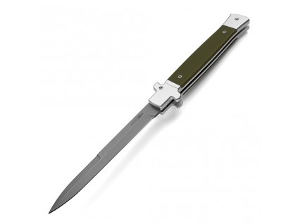 akc extreme shadow switchblade 28 cm military green g10 silver bolters dagger blade