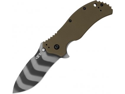 Zero Tolerance 0350 Tiger Camo MagnaCut Green G10