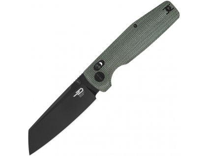 Bestech Knives Slasher Black Stonewash Green Micarta