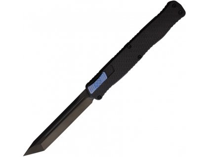 Heretic Knives Cleric II OTF Black Tanto Blue Accents